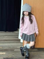 áo khoác len Cadigan hồng