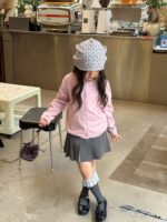 áo khoác len Cadigan hồng - Ảnh 2