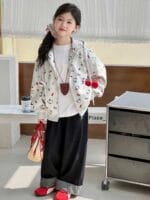 Áo khoác kitty lót nhung - Ảnh 2