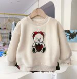 Bộ nỉ chân váy caro đỏ - Ảnh 3