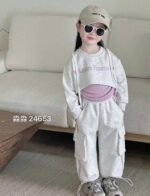 Bộ nỉ 2 da xám 3 chi tiết - Ảnh 4