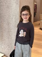 Áo tay dài little bear màu nâu